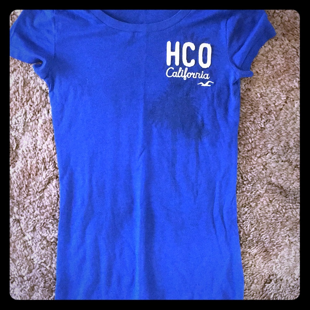 Hollister blue shirt